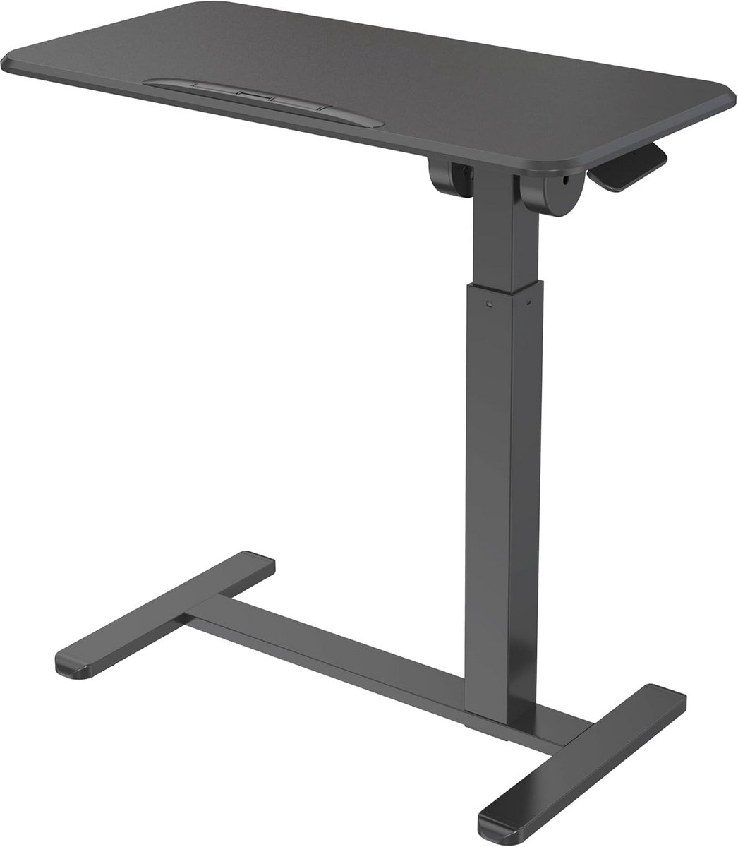HFTEK In hoogte verstelbaar mobiel laptopbureau 80 x 40 cm, tafelblad 90 graden verstelbaar (HF24T11)