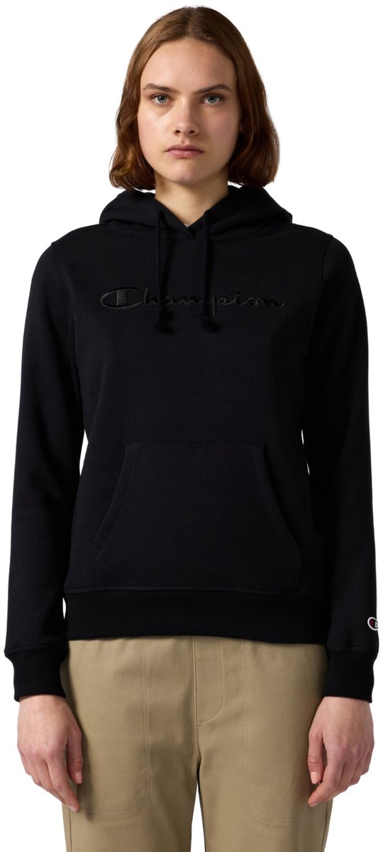Champion Sweater Dames Hooded Sweatshirt Zwart - Maat XS