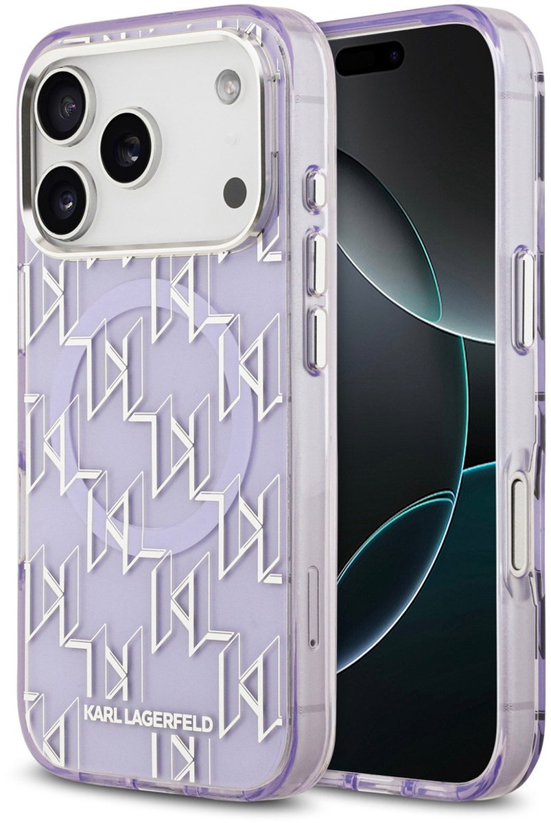 Karl lagerfeld telefoonhoesje voor iPhone 17 Pro - MagSafe geschikt - Paars