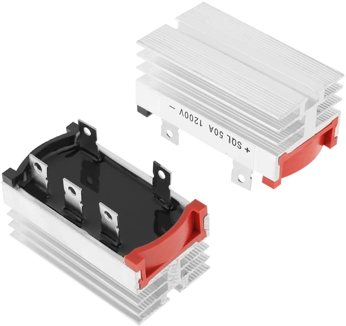 Content in - Bridge Rectifier 3-Phase - 50 Amp 1200V - Aluminum - 2 Pieces .