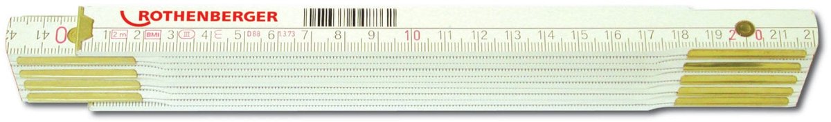 ROTHENBERGER Houten vouwmeter, 2m - 252100