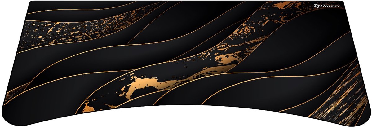 Arozzi Arena Gaming Bureau Vervangende Muismat - 160 cm - Zwart-Goud
