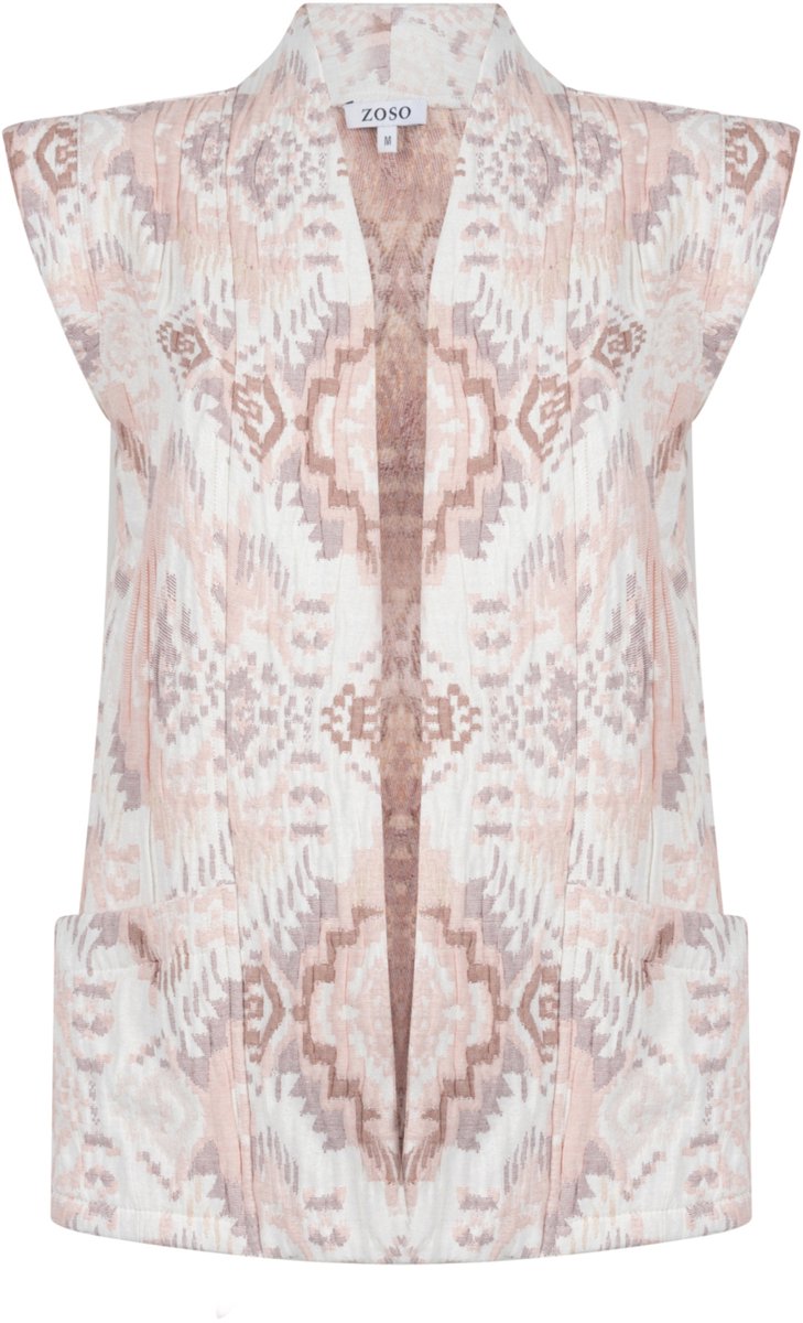 Zoso Gilet Ellen 261 Kit/desert Rose Dames Maat - XXL