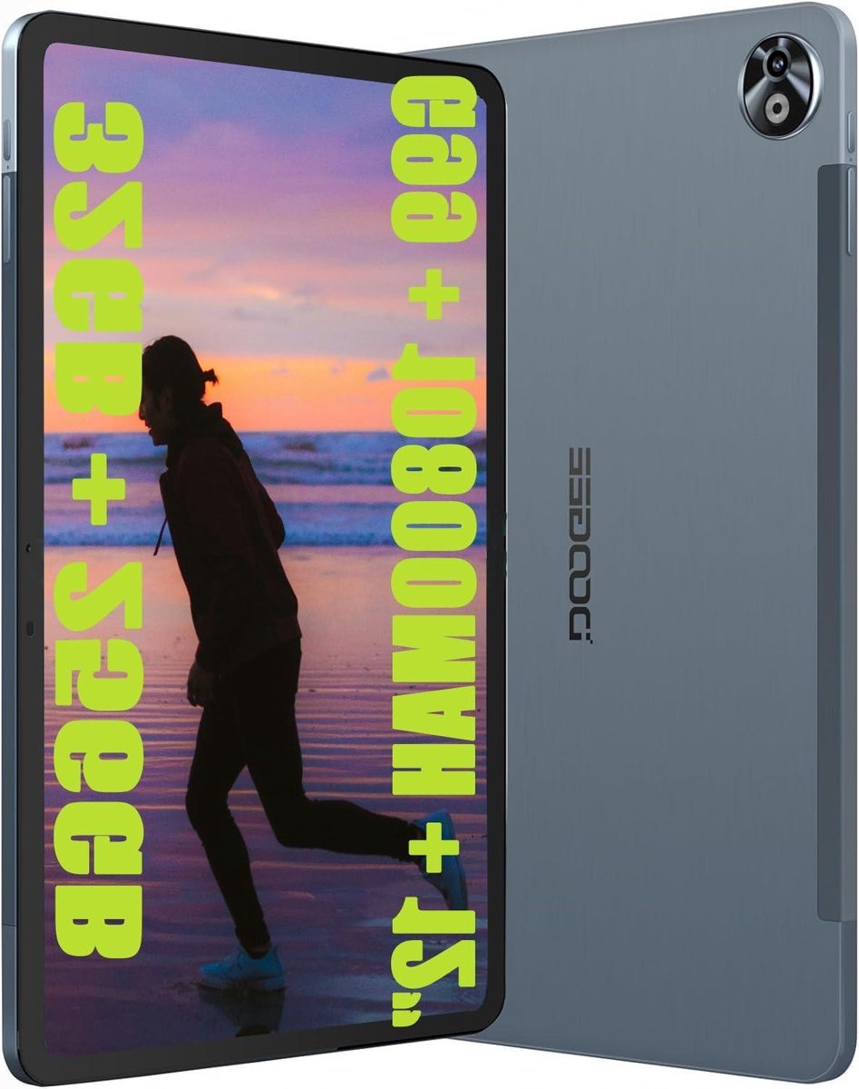 Tablet PC - Octa-Core Tablet - Multitasking Productief - 2.4K 12 Inch Display - 32GB RAM 256GB ROM - Grijs