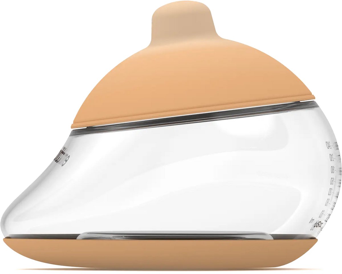 Emulait Anatomy Babyfles - Kleur: Light - Maat: 5 - 240 ml - borstvormig - natuurlijk voeden - anti-koliek - bpa-vrij