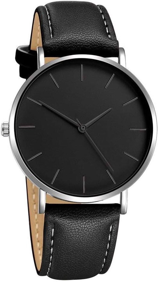 Leren Armband Horloge - Heren Accessoire - Dagelijks Gebruik - Analoge Quartz - Verstelbaar - Bruin