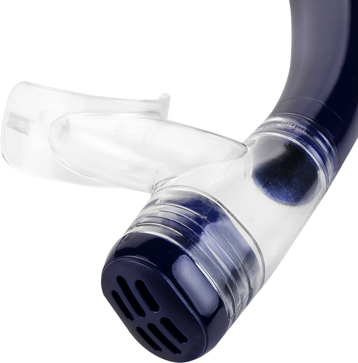 Spokey CRUCIAN Snorkel - Blauw - PVC mondstuk - PC-klep - Riemclip