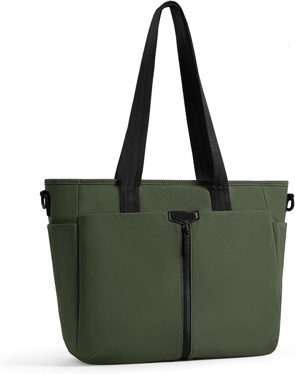 Laptop Tas - Schoudertas Aktetas - Zakelijk Reizen - Grote Capaciteit - 15 Inch - Groen