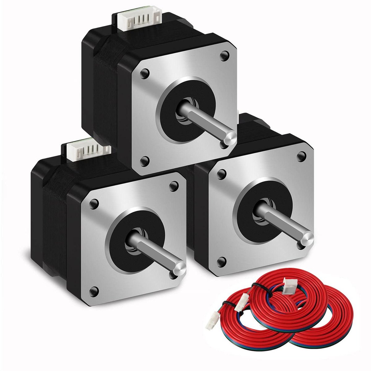 Stappenmotor - Motor - 3D-printen - Hoge torque - 3 stuks - Metaal