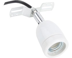 Warmtelamp Fitting - Draaibare Lamp - Reptielen Verzorging - Hoge Temperatuur Bestendig - E27 Fitting - Zwart