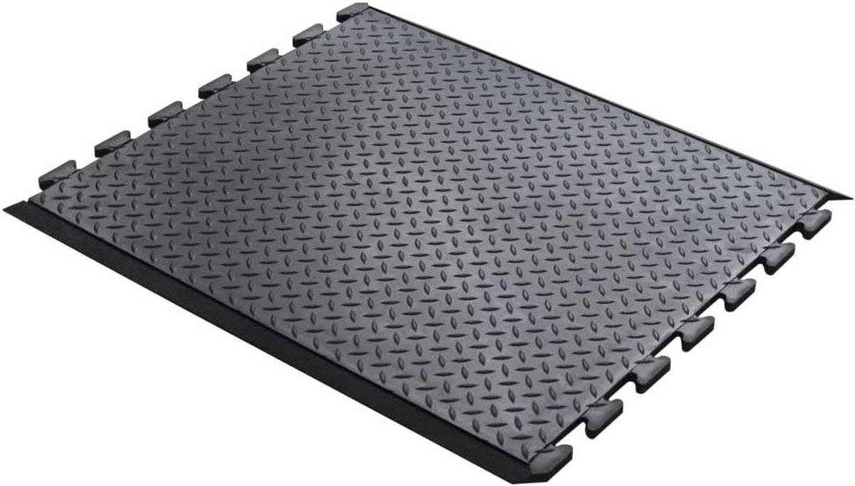 Werkplaatsmat - Antislip mat - Comfortabel werken - Anti-vermoeidheid - 80x70 cm - Zwart