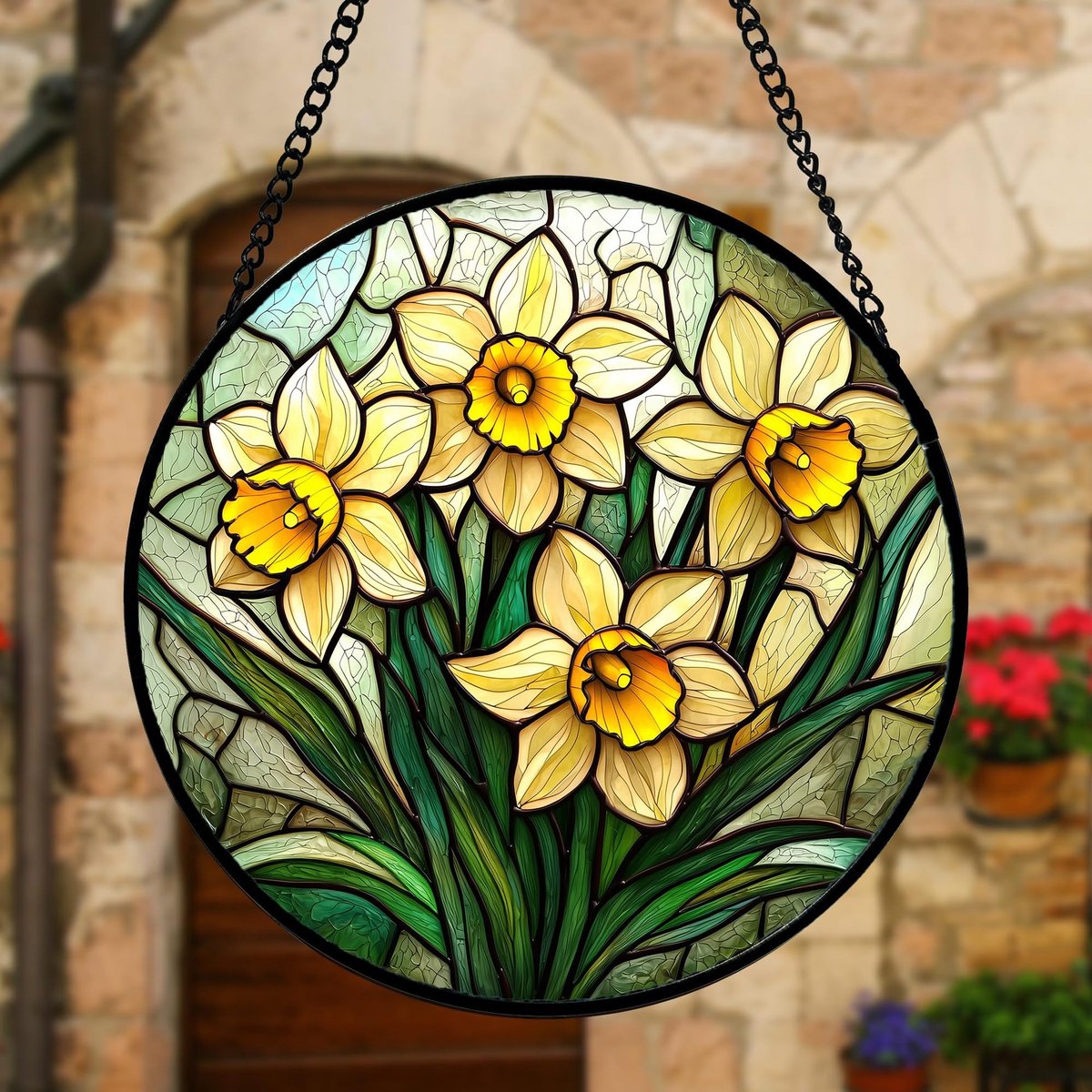Glazen Zonnevanger | Transparante maanvormige zonnevanger/dromenvanger | Elegante raamdecoratie die een warme sfeer in huis creëert | Woondecoratie | 16 cm | Stijl 13