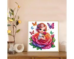 ifymei 5D Diamond Painting Kits voor volwassenen en kinderen - creatieve verjaardags- en kerstcadeaus - Diamond Art 03 - ingelijst