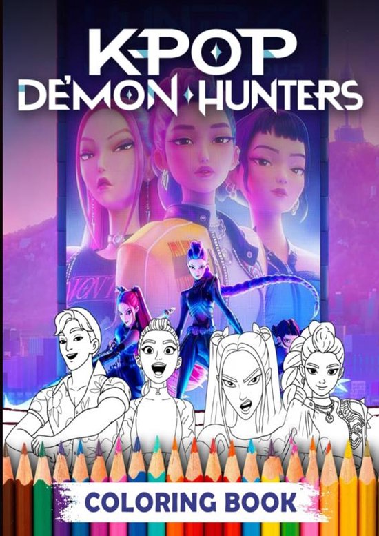 K-pop Demon Hunters Coloring Book - cover