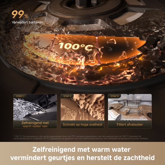 Dreame Robotstofzuiger X60 Pro Ultra Complete Wit | 42.000 Pa | Uitschuifbare arm tot 18 cm | Zelfreinigende dweil | Automatisch legen & bijvullen | Hoeken & muurranden | Huisdieren | AI navigatie | Obstakelherkenning | Allergie | Anti-klit |