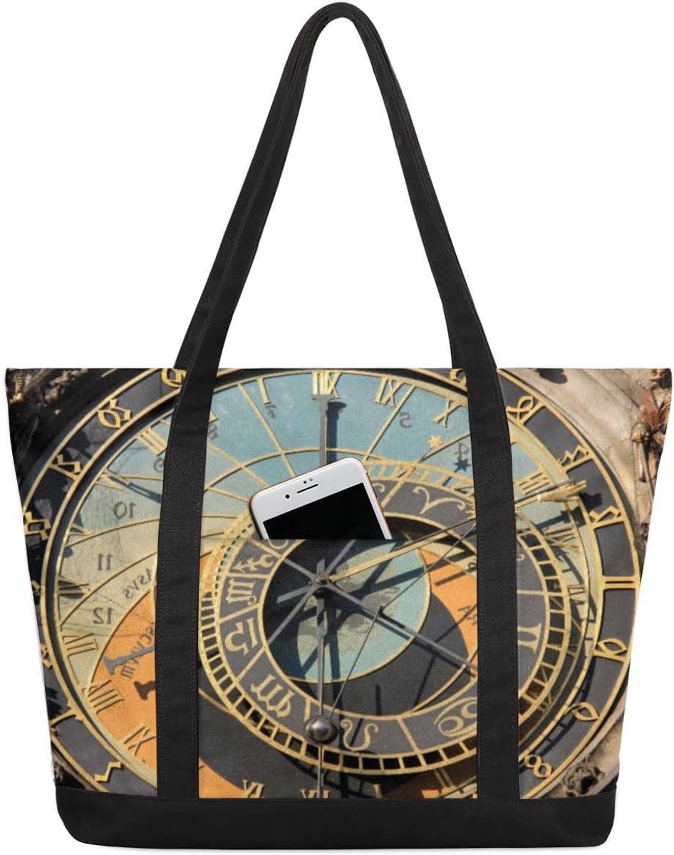 Astronomische Handtas - Canvas Tote - Dagelijks Gebruik - Grote Capaciteit - 22L - Kleurrijk