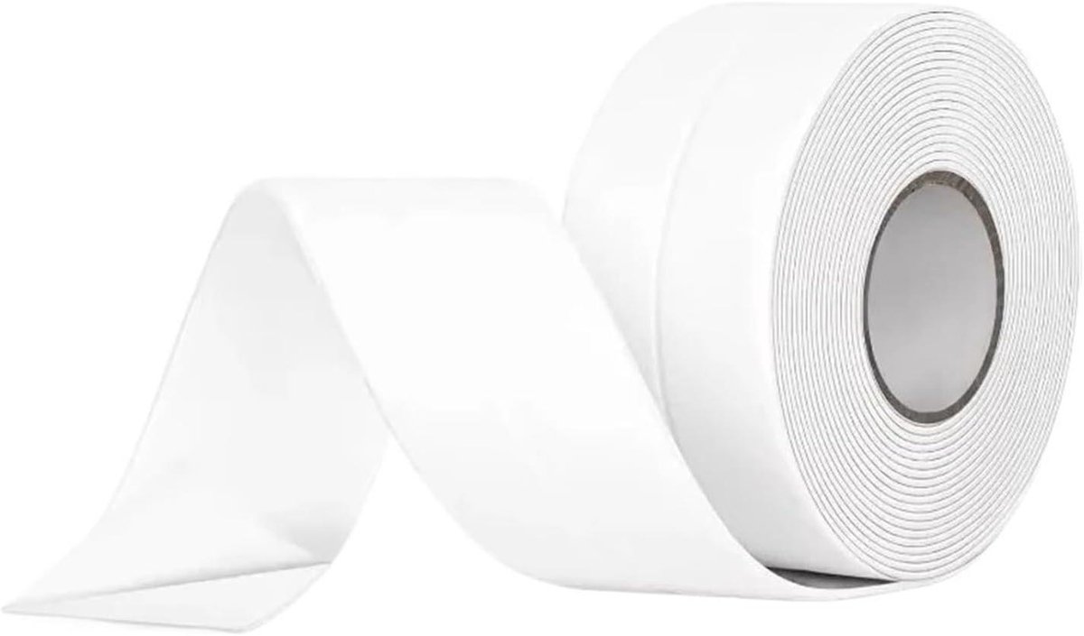 Afdichtingstape - Kitrand tape - Voegen afdichten - Zelfklevend PVC - 2 rollen 5m - Wit