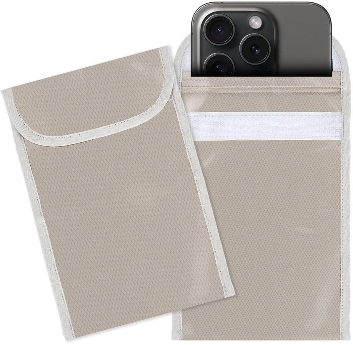 aladdien - EMF blokkeerbeschermhoezen - Signaalblokkering - 2 stuks - Mobiele telefoons - 17,8 x 11,9 cm - Bescherming tegen straling - Geschikt voo..
