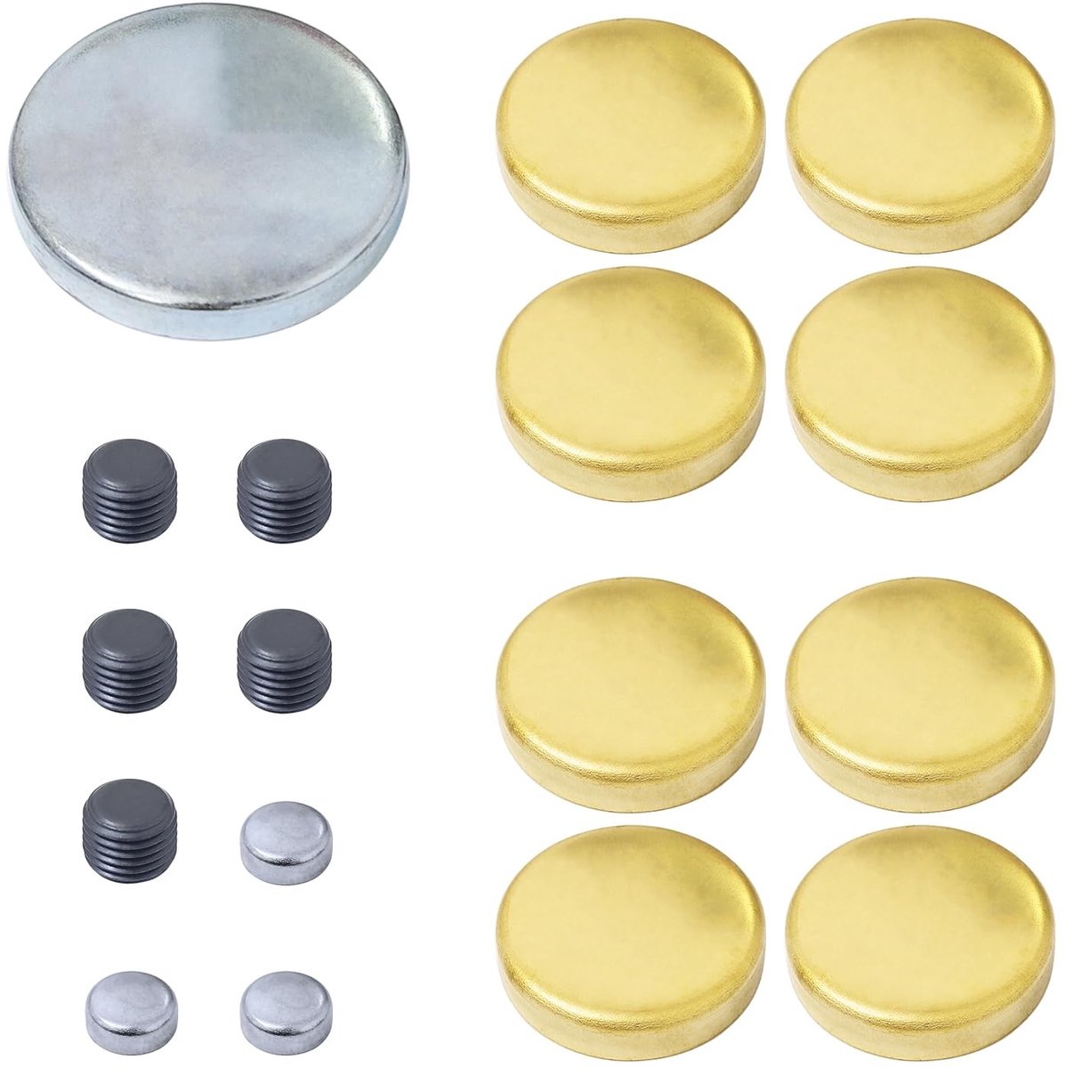Young Wolf 17-delige Messing Antivries Plug Kit voor SBC Chevy 283 305 327 350