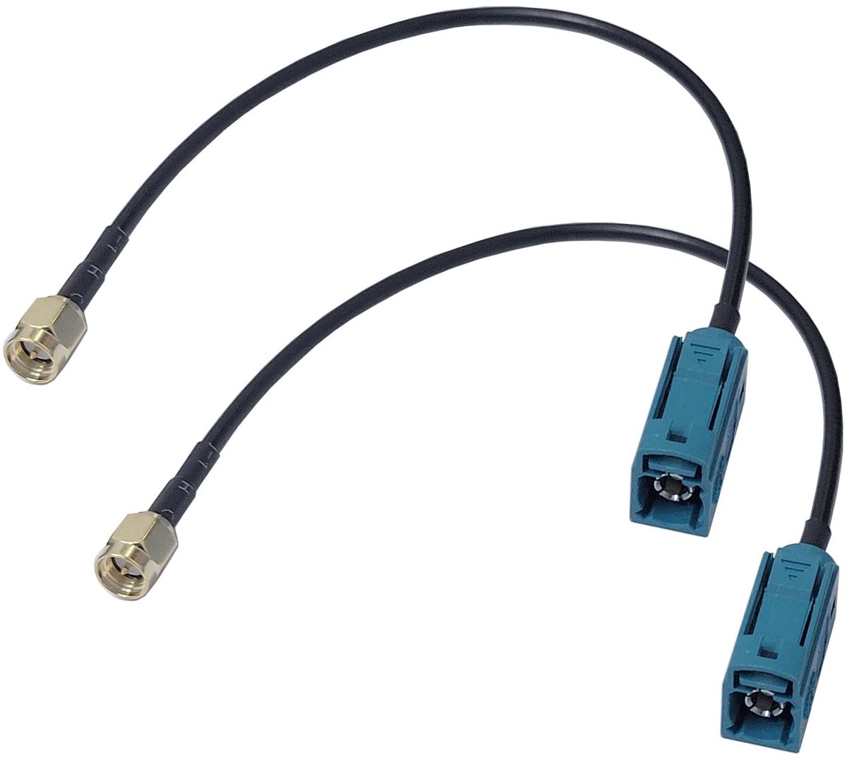 ONF3 - Antenne Adapterkabel - ISO aansluiting - Set van 2 - Geschikt voor Audi - Hoge kwaliteit - Eenvoudige installatie - Duurzaam