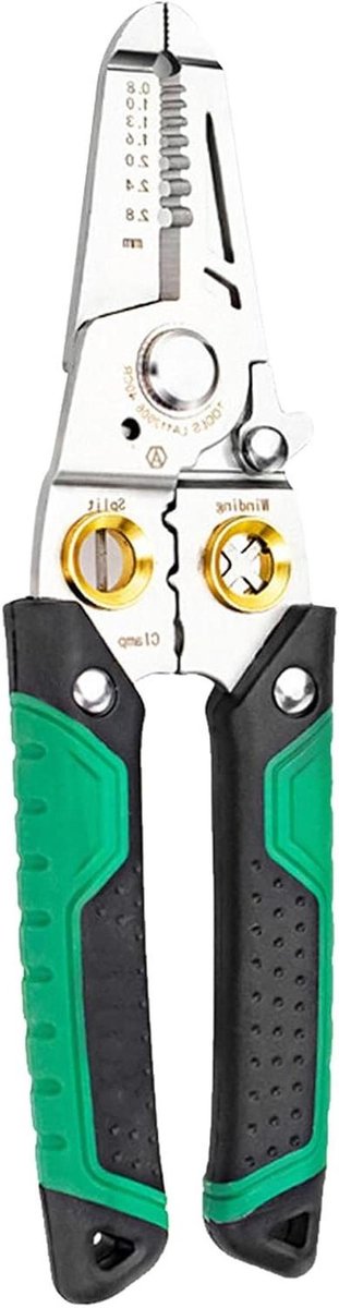 Elektrische Kabelknipper - Draadstripper Tang - Elektrisch Onderhoud - Multifunctioneel Ontwerp - 7-in-1 - Grijs