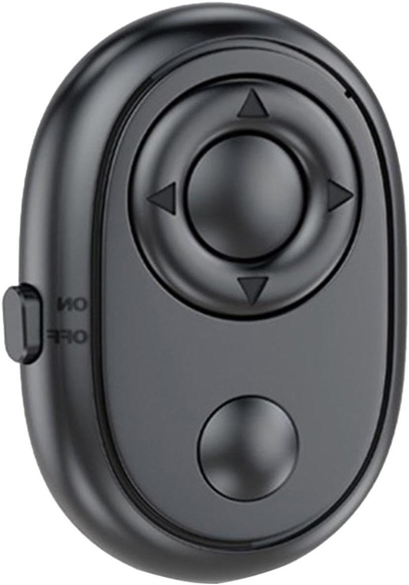 Draadloze Camera Afstandsbediening - Selfie Knop - Foto's Maken - Multifunctioneel Bediening - Compact Formaat - Zwart