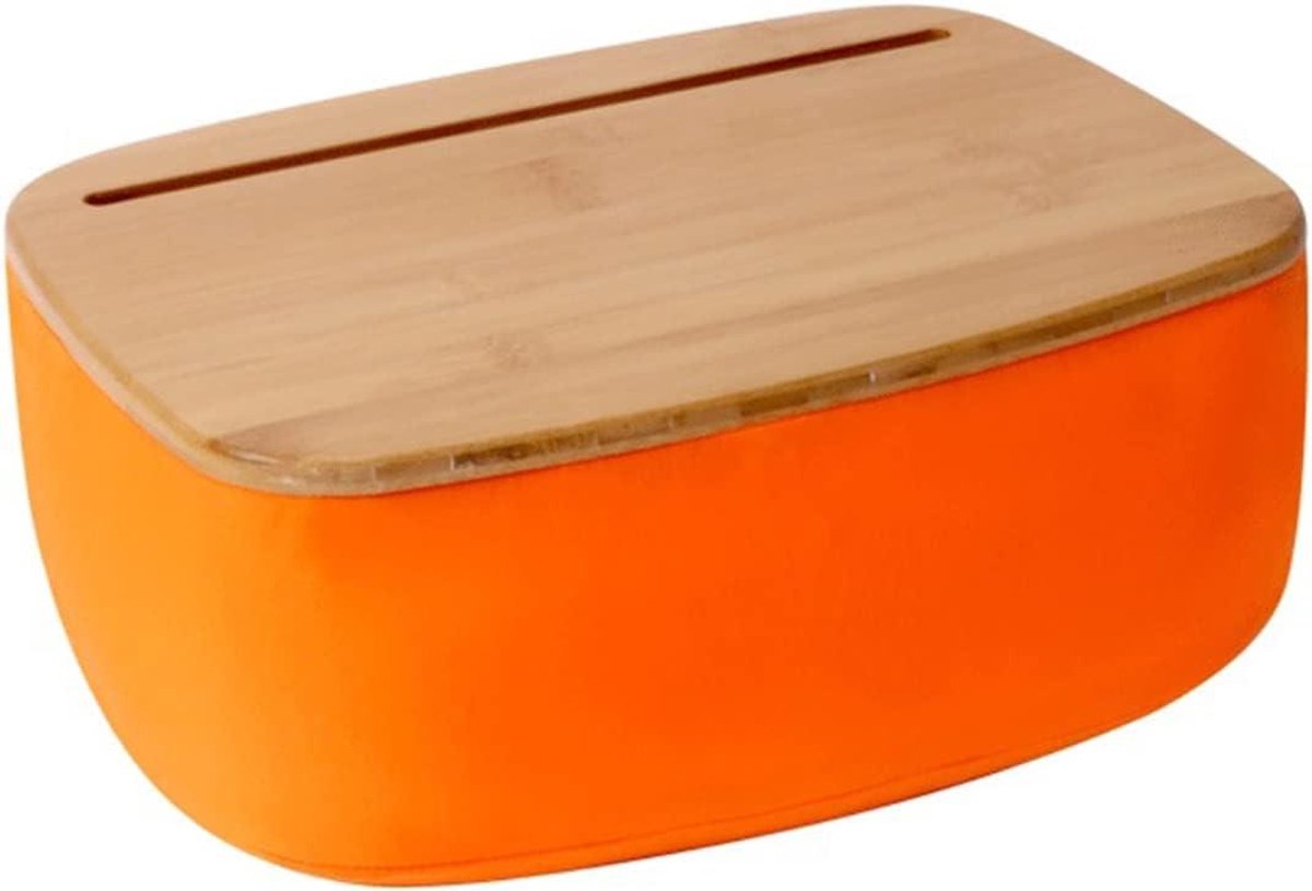 Laptop bureau - Knietafel - Comfortabel werken - Met kussen - 36 x 26 cm - Oranje