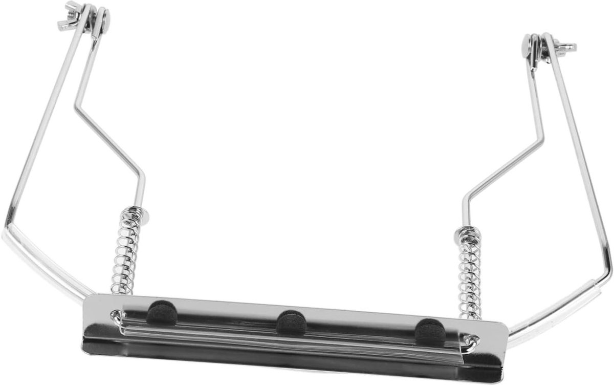 Harmonica standaard - Mondharmonica houder - Muziek maken - Nekhangend ontwerp - 21 cm - Zilver