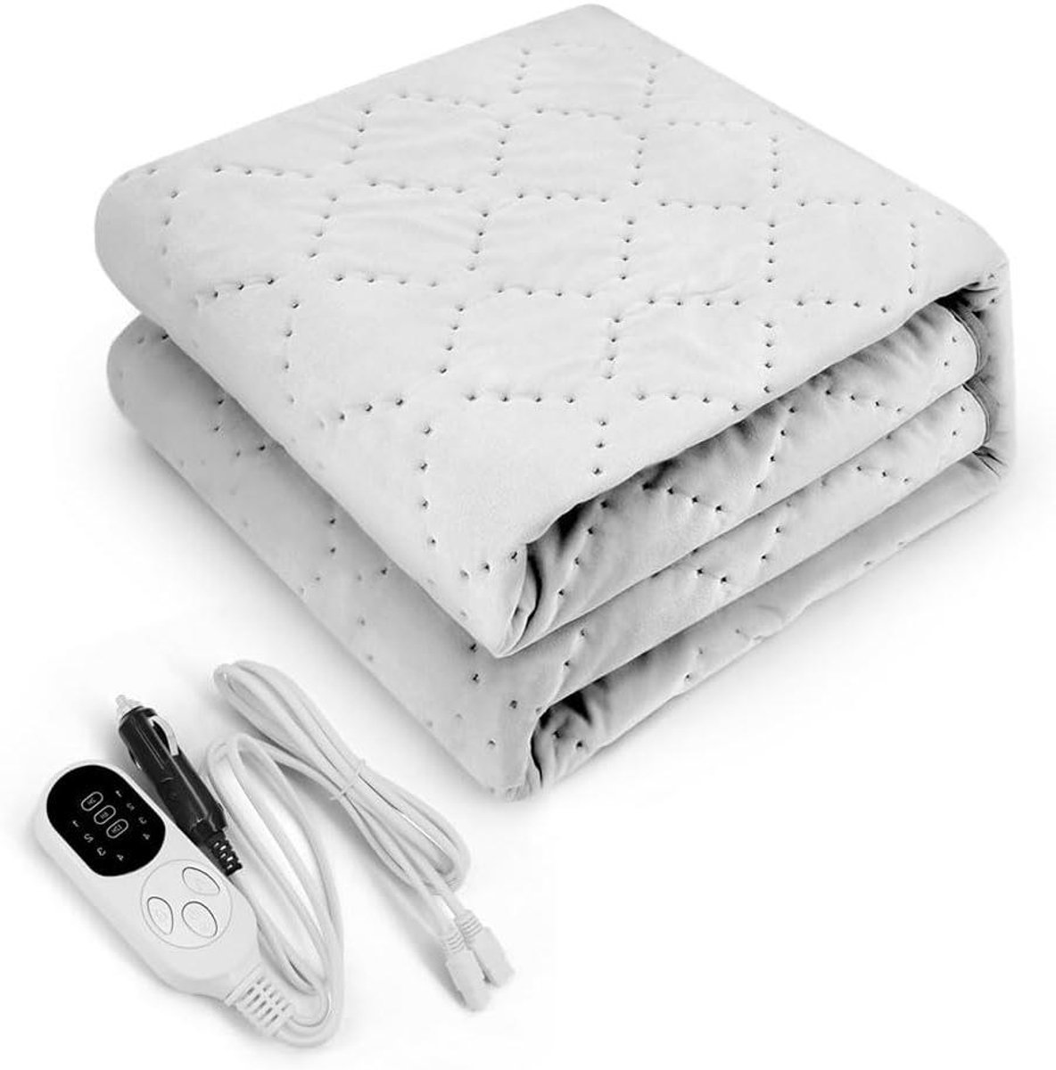 Verwarmde Sjaal - Elektrische Deken - Buiten Reizen - 9 Warmte Niveaus - 120x150cm - Grijs