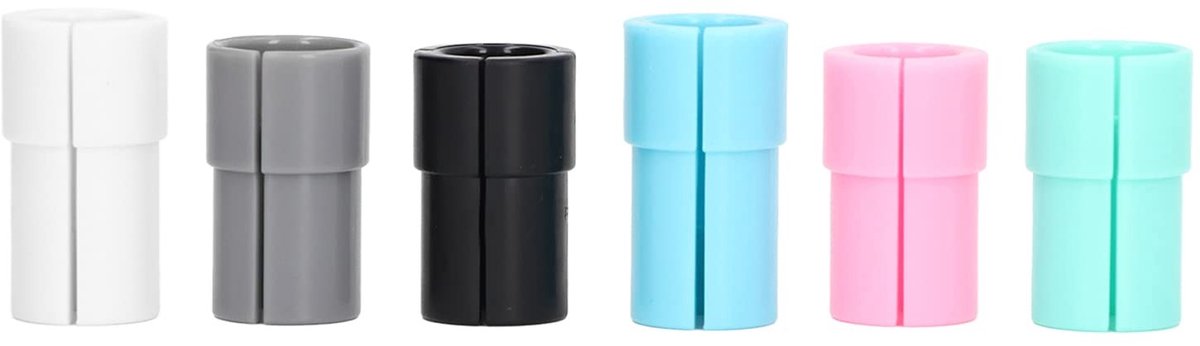 ONF3 - Pen Adapter Set - Compatibel met Explore Air 2 3 Maker - 6 Stuks - Hoogwaardige Kwaliteit - Geschikt voor Fine Point Markers - Kleur: Zwa...