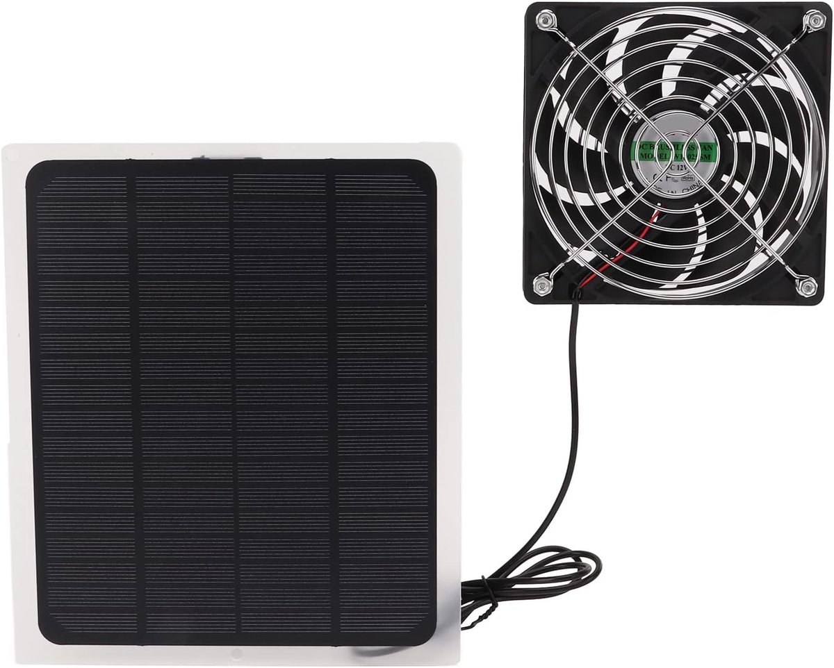 Krachtige 10W Waterdichte Ventilator op Zonne-energie voor Kas, Kippenhok en Schuur