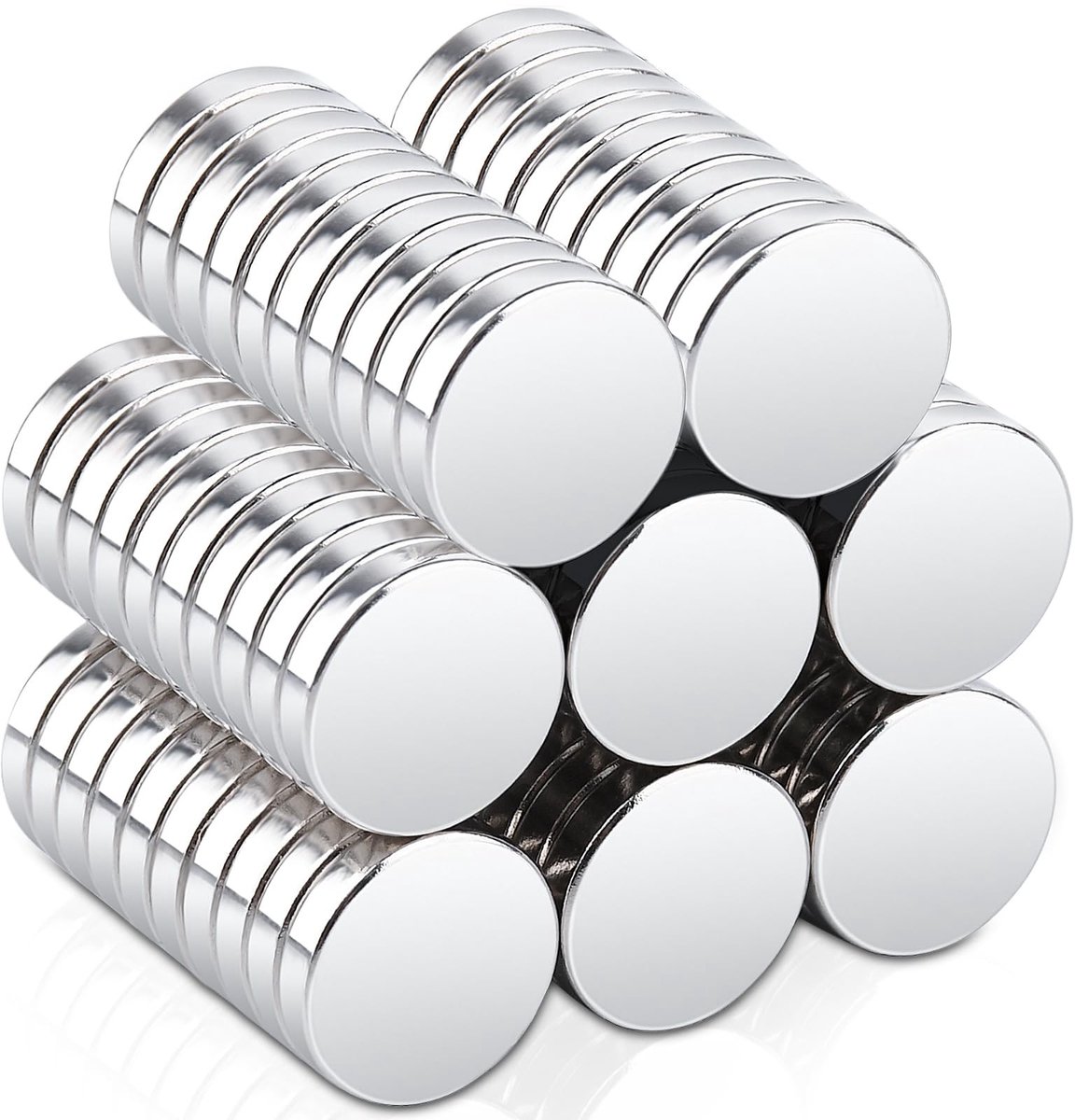 aladdien - Kleine magneten - Sterk en veelzijdig - 10 x 2 mm - Neodymium magneten - Ideaal voor knutselen en koelkast - 80 stuks