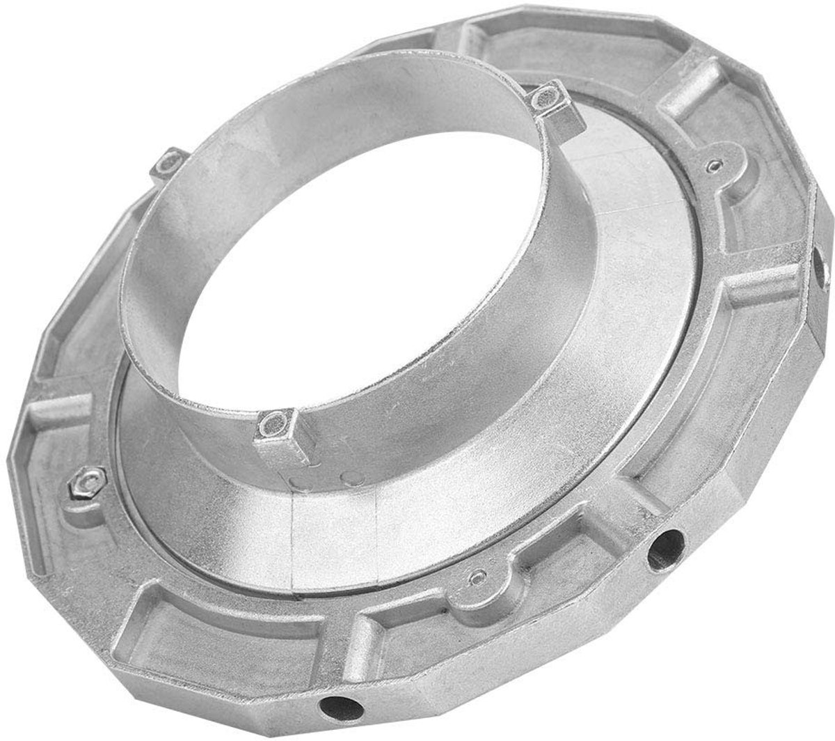 aladdien - Bowens Mount Softbox Adapter - Professionele fotografieaccessoire - Zilver - Stabiele prestaties - Geschikt voor studioflitsers - Klein e..