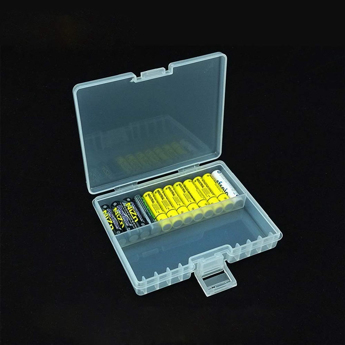ONF3 - Batterij Houder - 48 Cellen Opbergcase - Hard Plastic Behuizing - Compact en Lichtgewicht - Veilig en Duurzaam - Geschikt voor Divers...