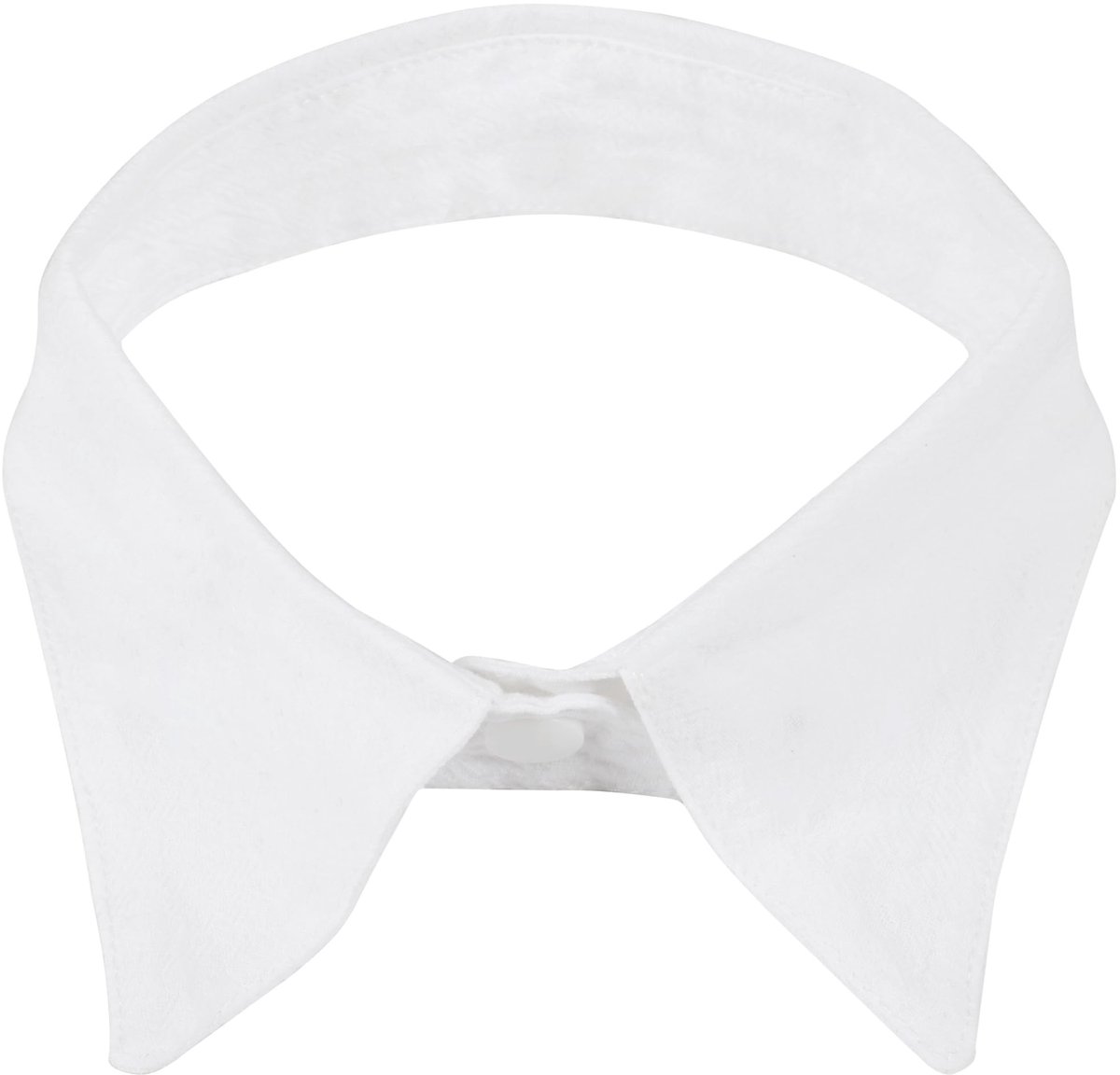 aladdien - Modieuze Witte Afneembare Choker - Valse Kraag - Ideaal Verkleedaccessoire - Wit - Perfect voor Dames en Meisjes - Eén Maat