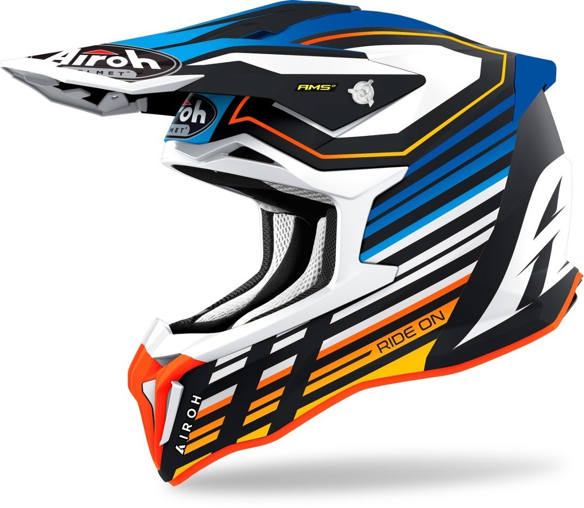 Airoh Strycker Shaded Carbon Motorcross Helm -