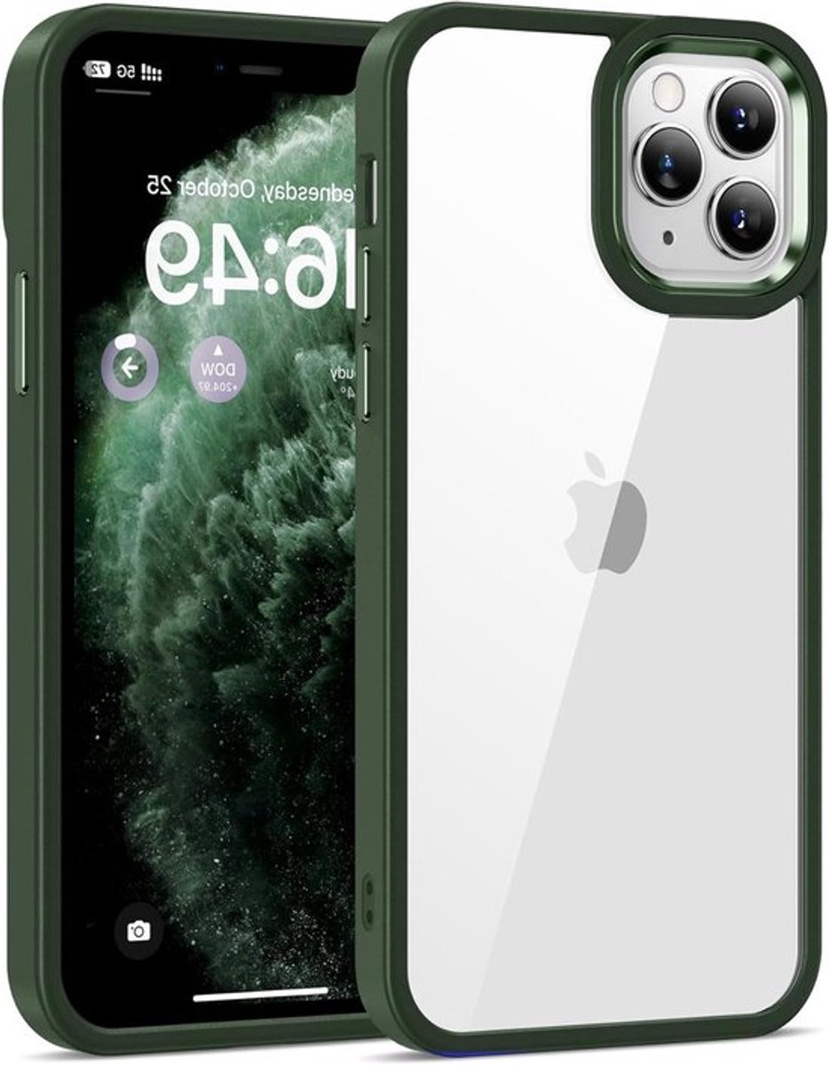 Transparant iPhone 11 Pro hoesje met Militaire Kwaliteit Valbescherming