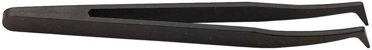 Plastic pincet - Gebogen kaken - Precisiewerk - 20 jaar garantie - 120 mm - Zwart