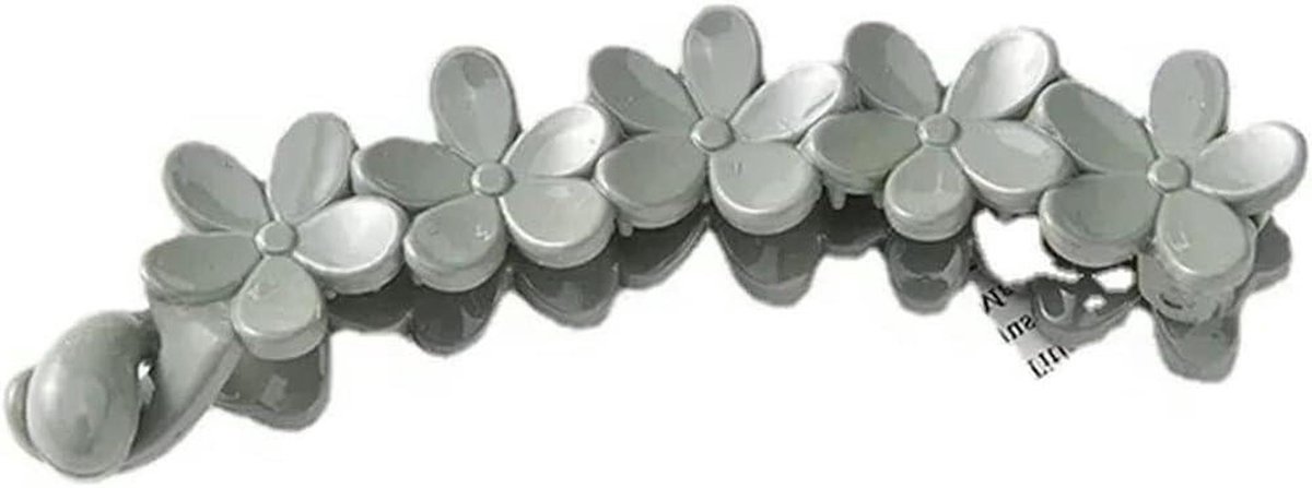 Banaan Haarclip - Bloemen Klem - Kapsel Maken - Sterke Grip - 50 gram - Beige