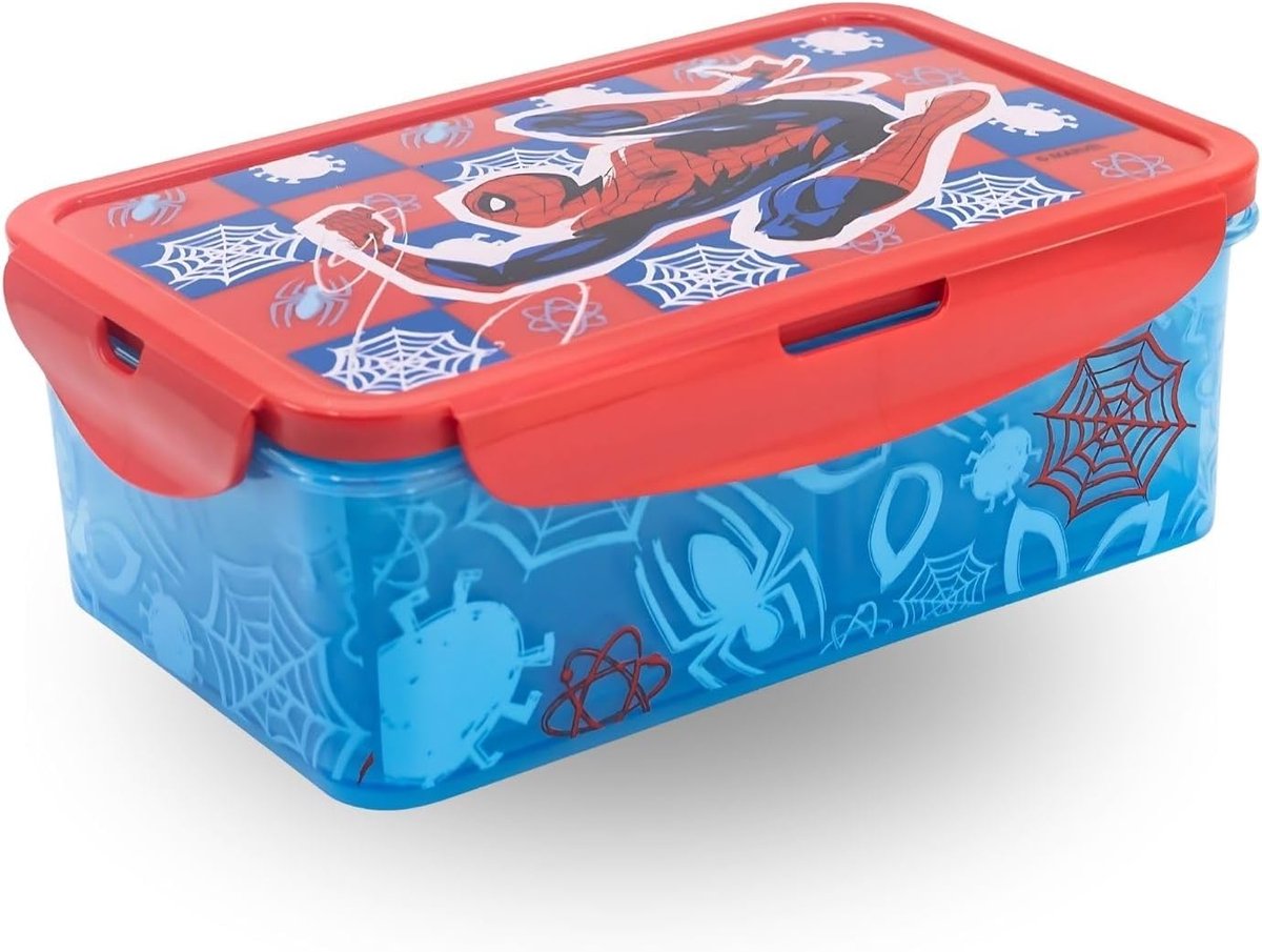 Lunchbox met afneembare vaksels - Spider-Man - BPA-vrij - Magnetron- en vriezerveilig