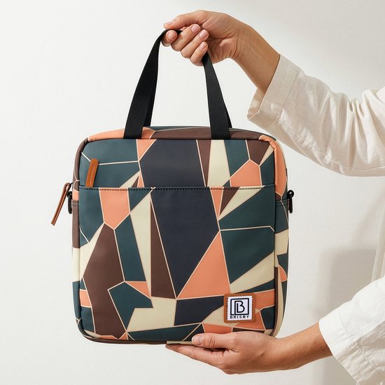 Brisby 4 Laags Geïsoleerde Koeltas - Lunchtas 7 liter - Abstract Colours van Brisby — afbeelding 3
