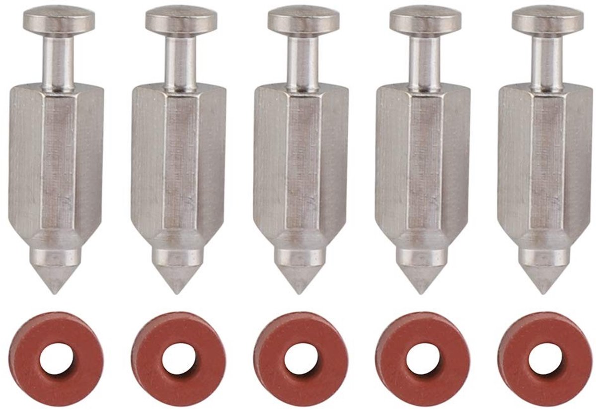 Allecto - Carburateur-reparatienaald - 5-delige set - Hoogwaardige materialen - Zitafdichtingsset - Geschikt voor grasmaaiers - 398188-aanbouwappar..