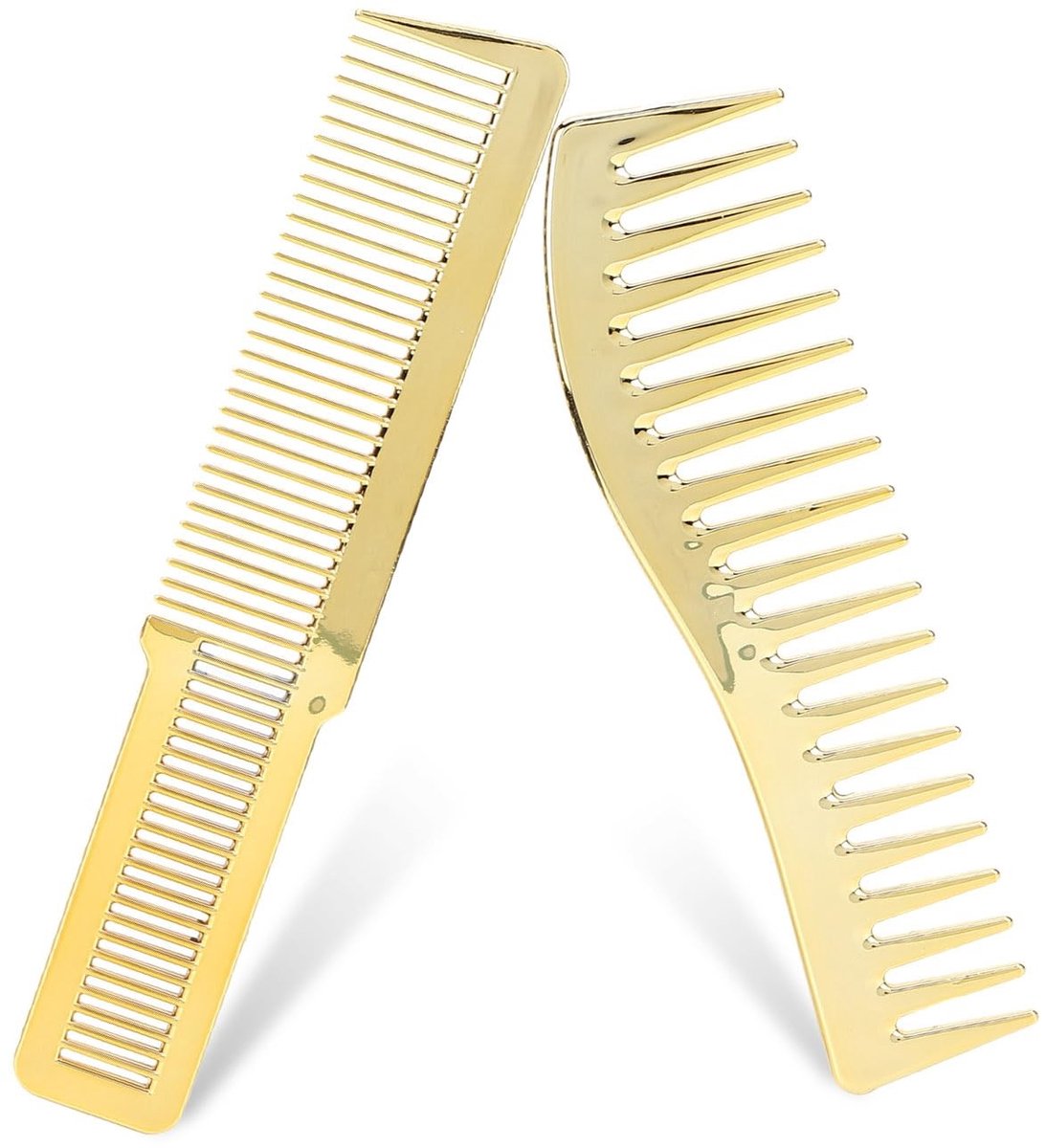 aladdien - Haarsnijgereedschap - Kappersset - Professioneel gebruik - Goud - Brede Getande Kapselkam - Geschikt voor Alle Haartypes - Luxe uitstraling
