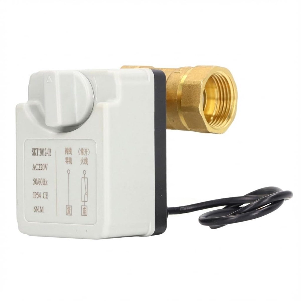 aladdien - Motorized Ball Valve - 6N.M Koppel - IP54 Stofdicht - DN25 - Normaal Open - Geschikt voor water - Compact formaat
