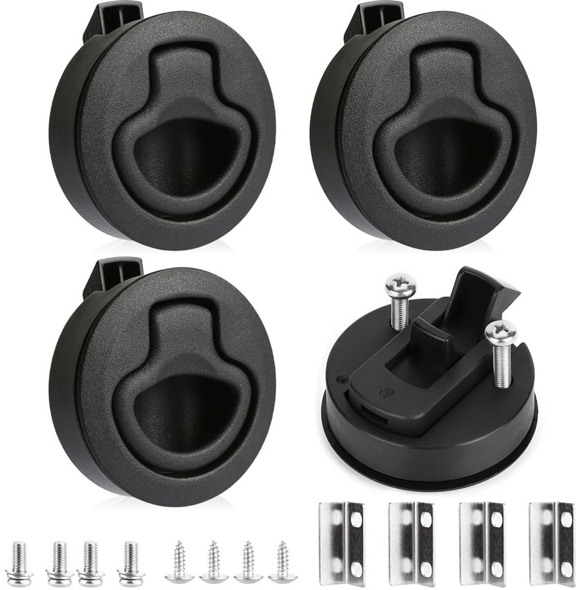 Allecto - Meubel Slot - Push Pull Beveiliging - Ideaal voor Kasten en Jachten - 4 Stuks - Veiligheid Slot - Voor Caravans en Kasten - Geschikt voor..