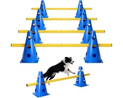 8-delige Agility Set voor Honden met Cavaletti Obstakels, Hordels en Trainingsaccessoires voor Hondentraining en Behendigheid