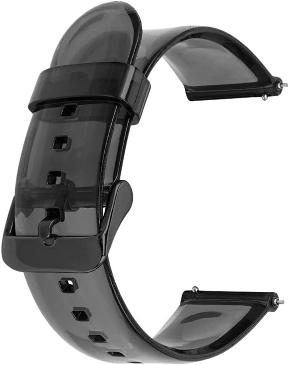 Transparante Horlogeband voor Samsung Galaxy Watch Active 2 en Galaxy Watch 4 - 20mm Siliconen Polsband voor Comfort en Stijl