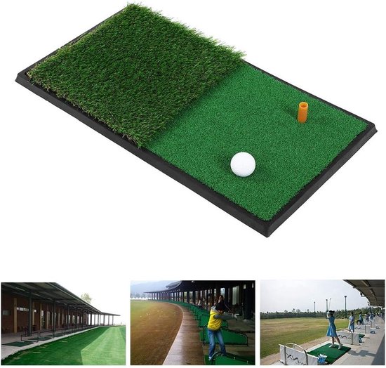 Dubbele Turf Golfmat voor Oefeningen - Geschikt voor Binnen en Buiten van Merkloos — afbeelding 3
