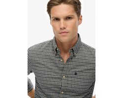 Superdry - Premium Oxford overhemd met ruitjes - Heren - Lange mouwen shirts