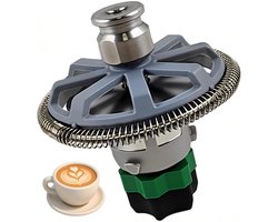 Accessoires voor melkopschuimers, transparante verbinding voor foodprocessor, ideaal voor cappuccino's en meer (zilver)